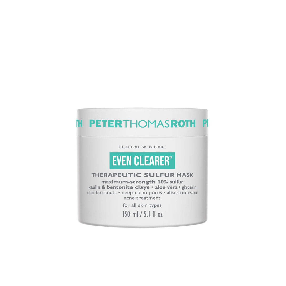 Peter Thomas Roth front tube view shows clear treatment packaging and benefits