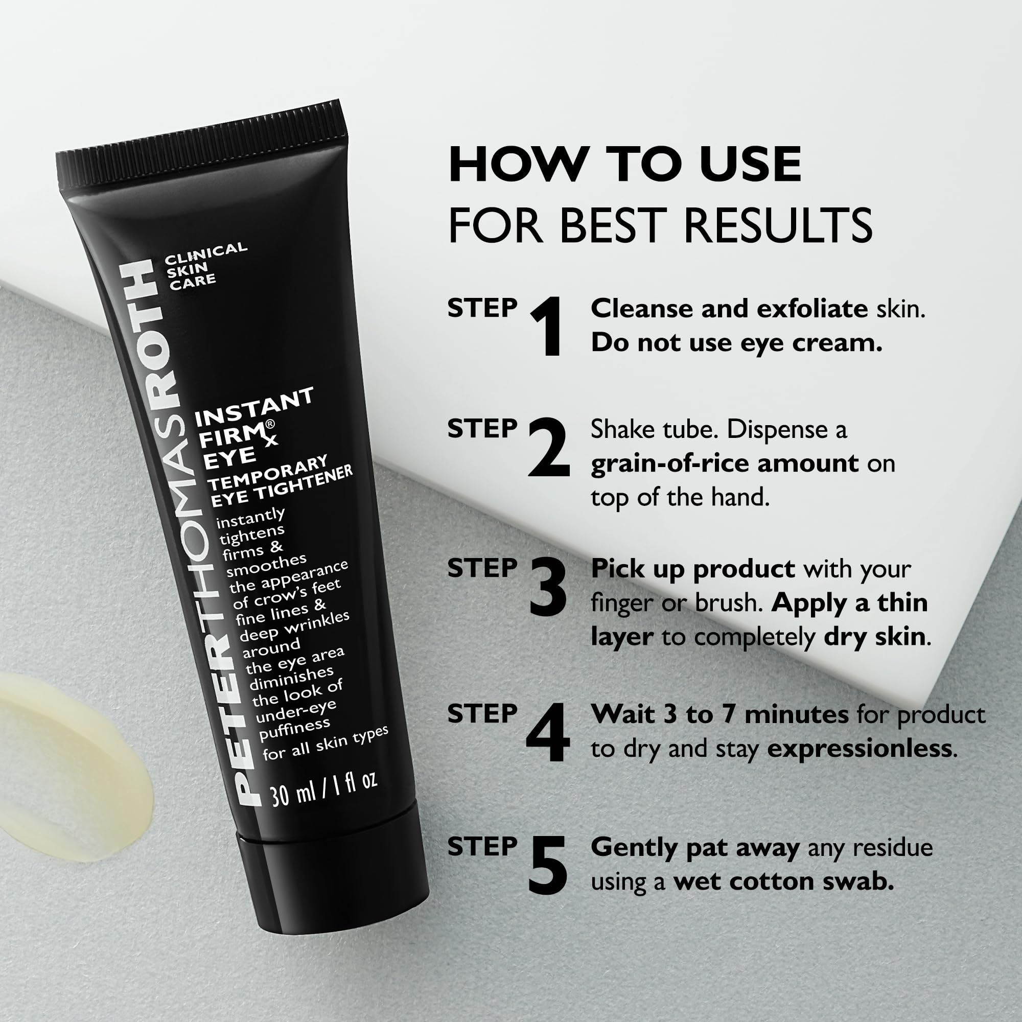 Peter Thomas Roth ingredient label close-up listing active components