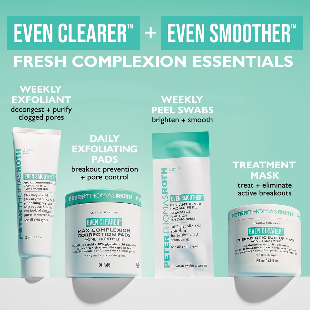 Peter Thomas Roth lifestyle shelf display shows how product fits into daily routine benefit