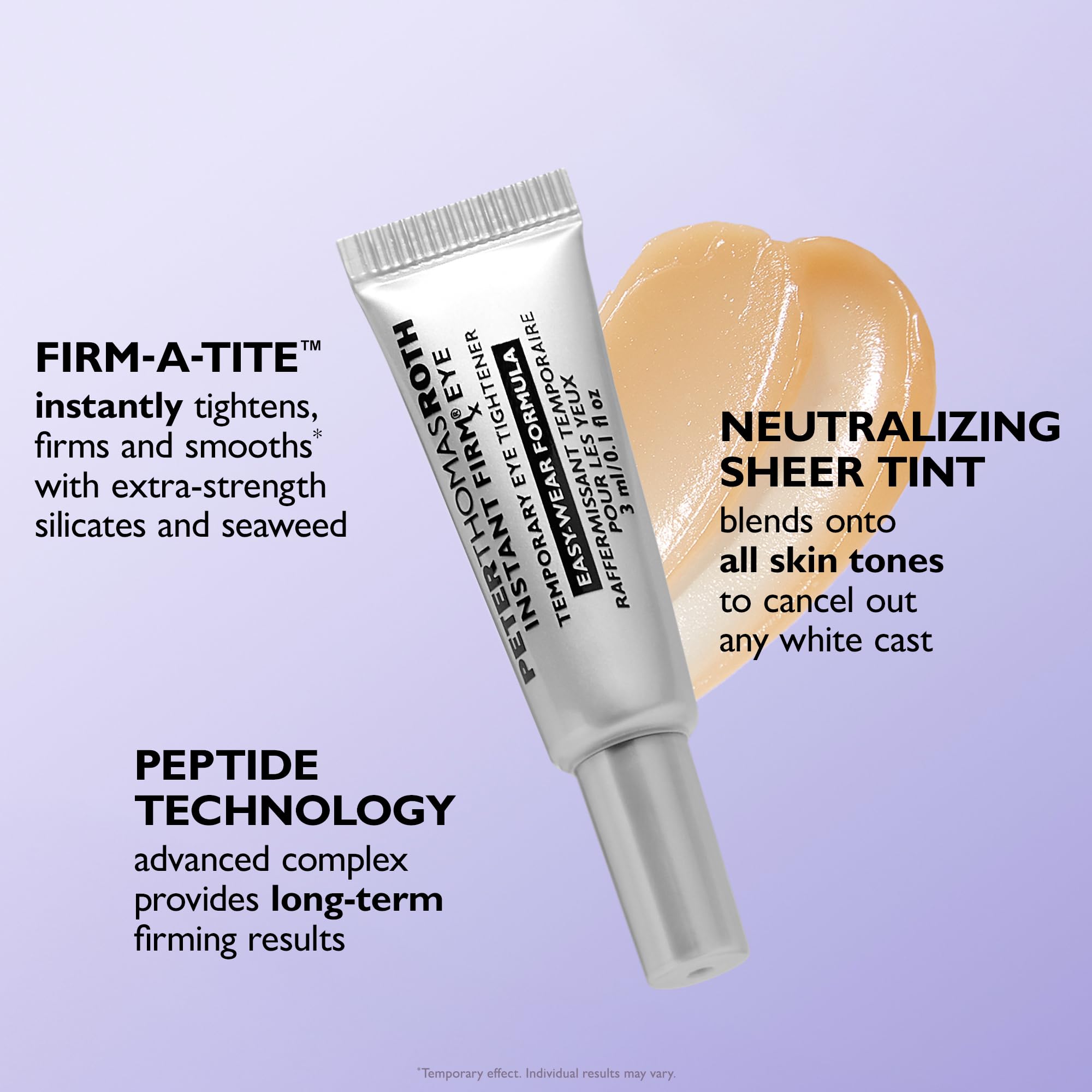 Peter Thomas Roth makeup layering example showing no pilling under foundation