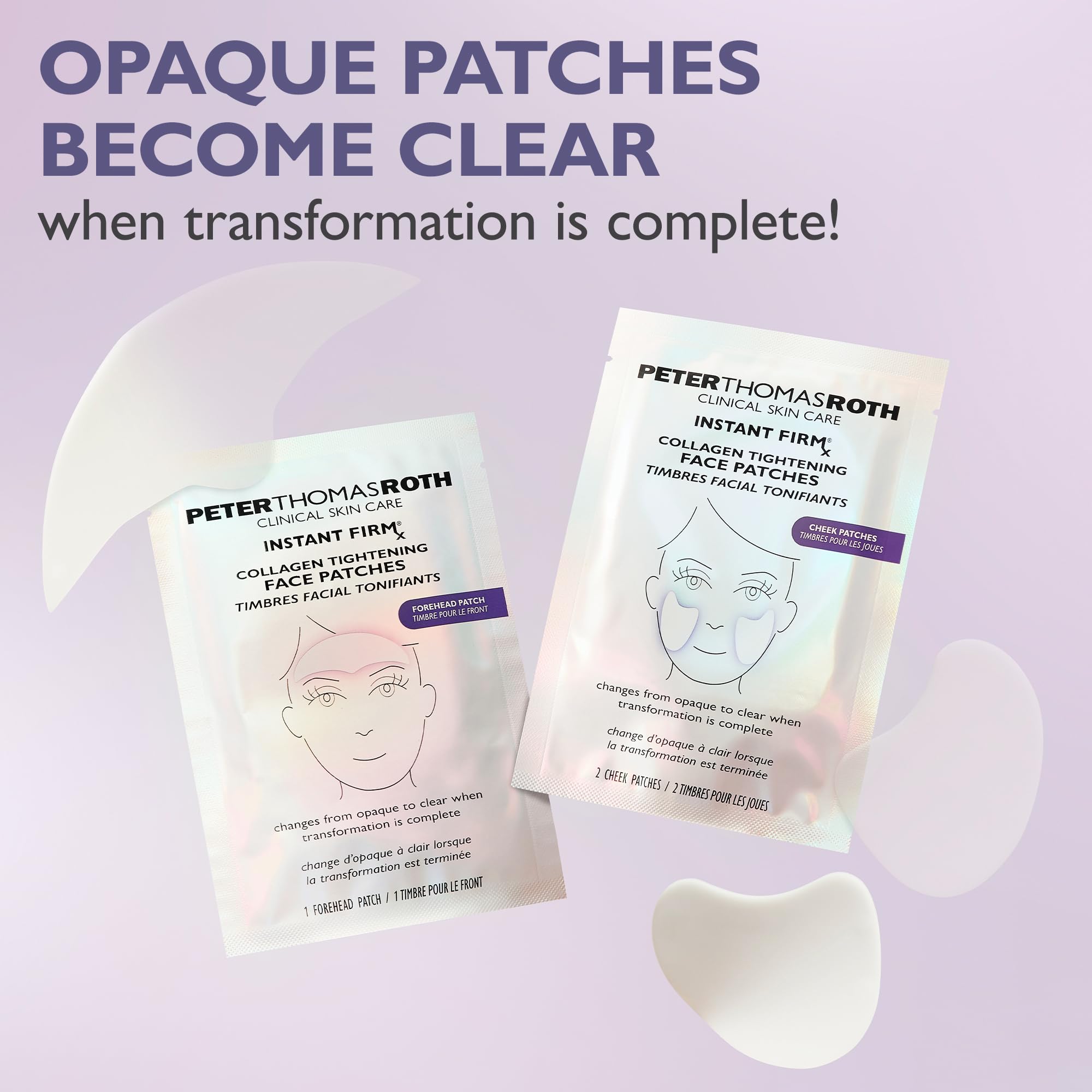 Peter Thomas Roth hand holding patch showing compact size and portability