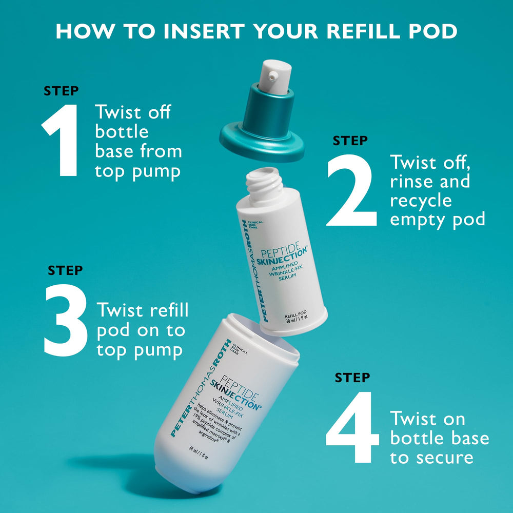Peter Thomas Roth applying serum to face targeting expression lines for smoother look