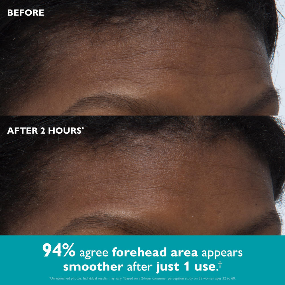 Peter Thomas Roth tape placed under-eye reducing the look of creases