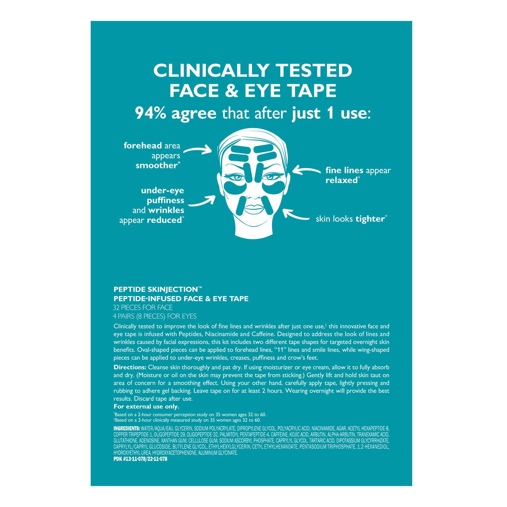 Peter Thomas Roth wing tape detail showing adhesive and precise fit