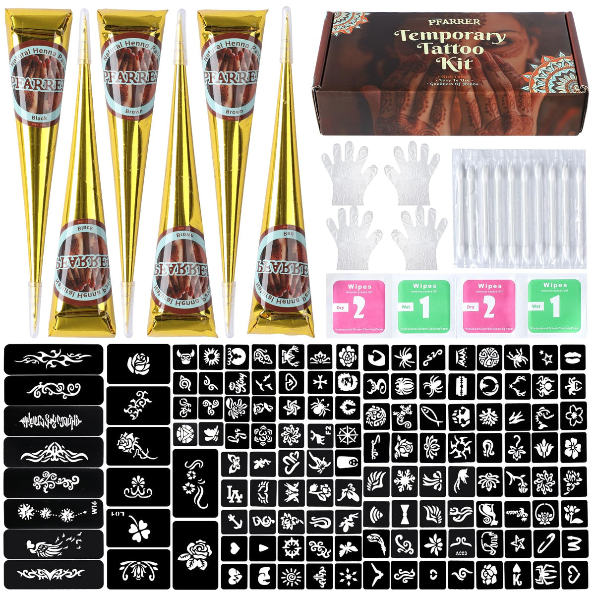 PFARRER front packaging shows full 147-piece kit and clear contents benefit