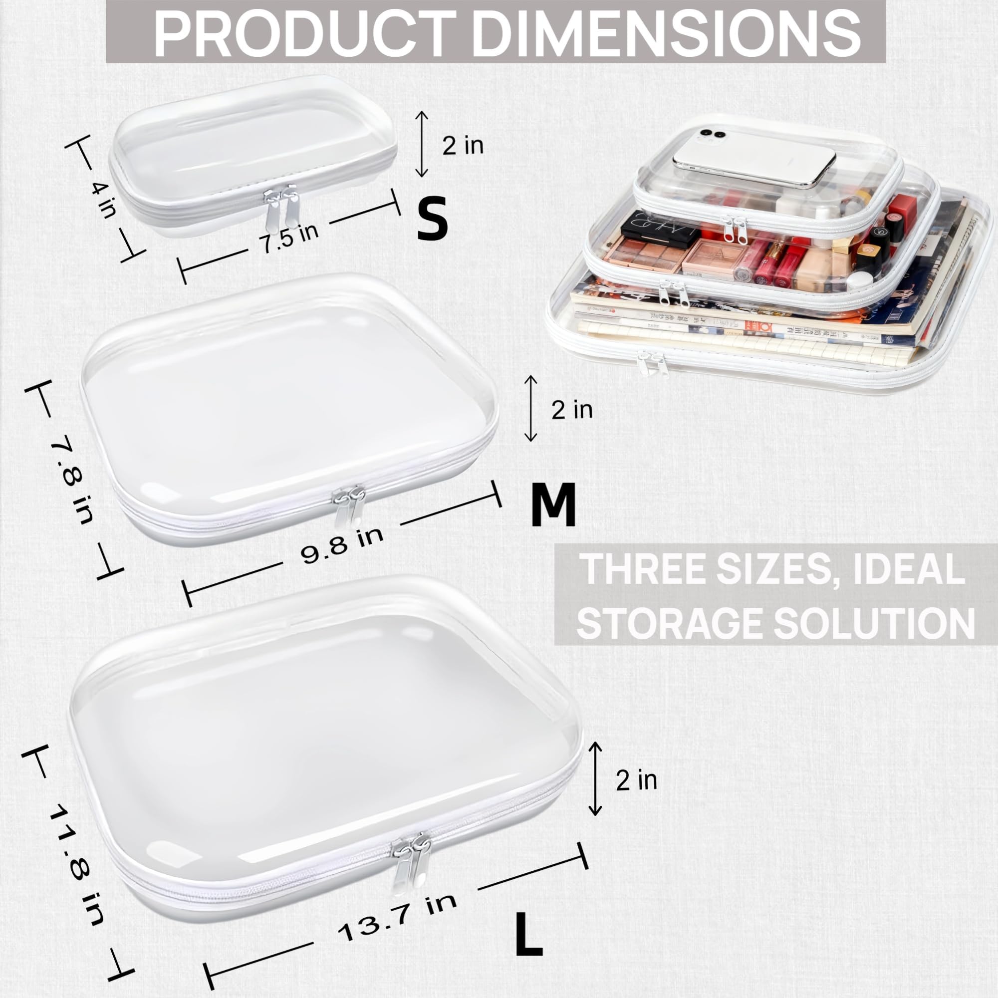 PGAXM large pouch open interior showing capacity and protective structure