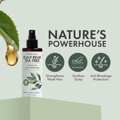PHARM TO TABLE tea tree oil ingredient pour, supports soothing scalp benefit