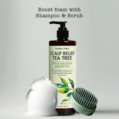 PHARM TO TABLE dispenser pump being pressed to release shampoo for easy use