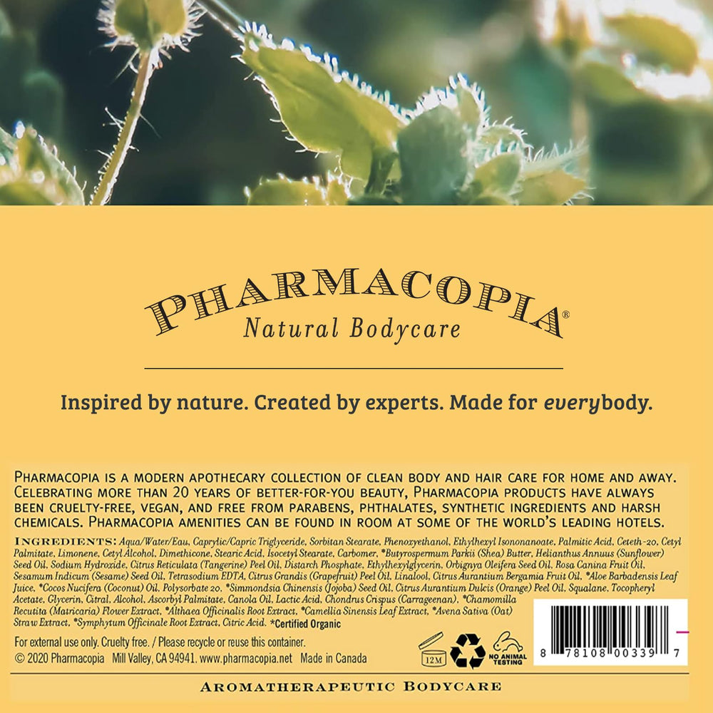 Pharmacopia after-use smooth hair photo showing conditioned shine and manageability