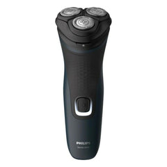 PHILIPS shaver 2300 beside travel bag showing cordless convenience and portability