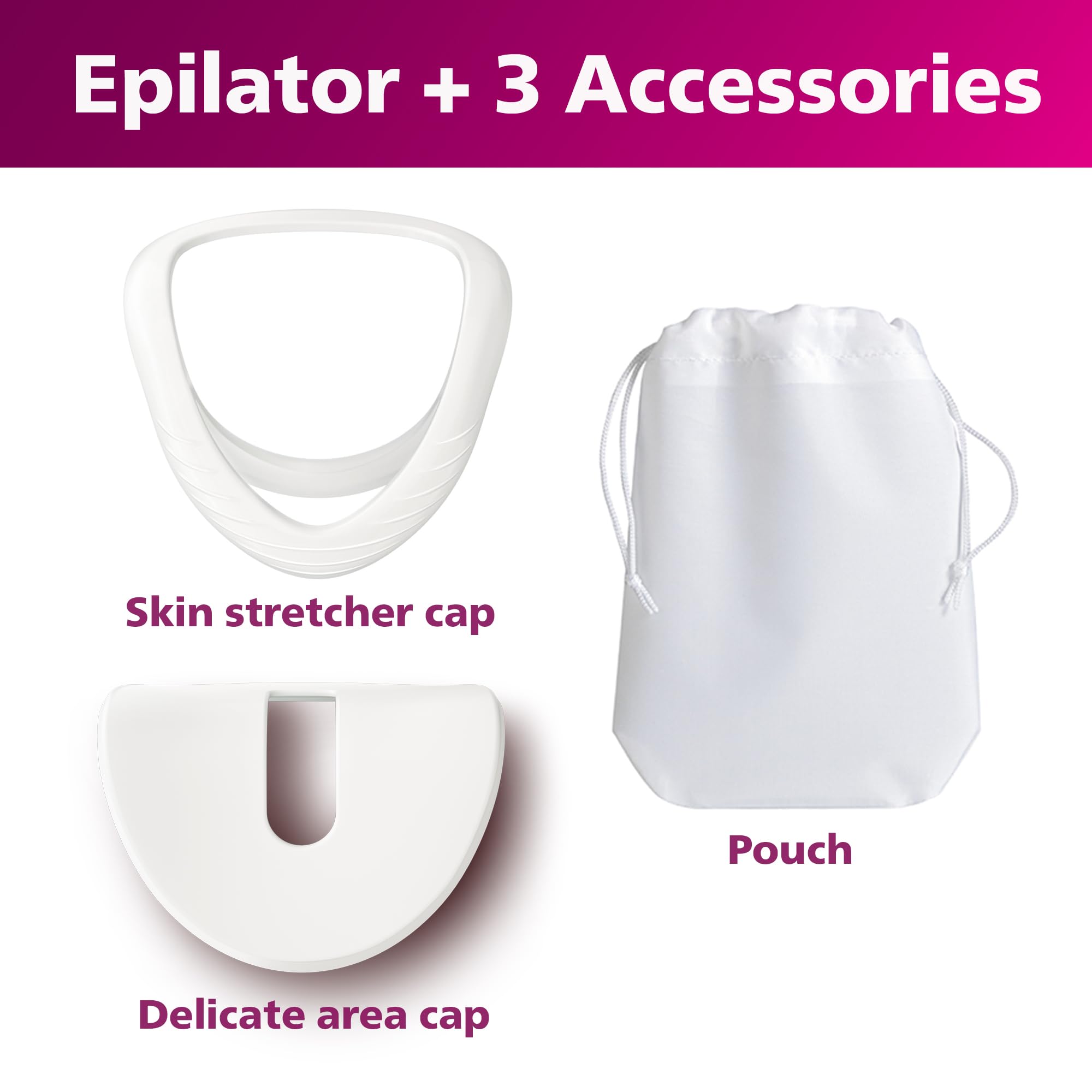Norelco epilator used in shower showing wet-or-dry convenience and comfort