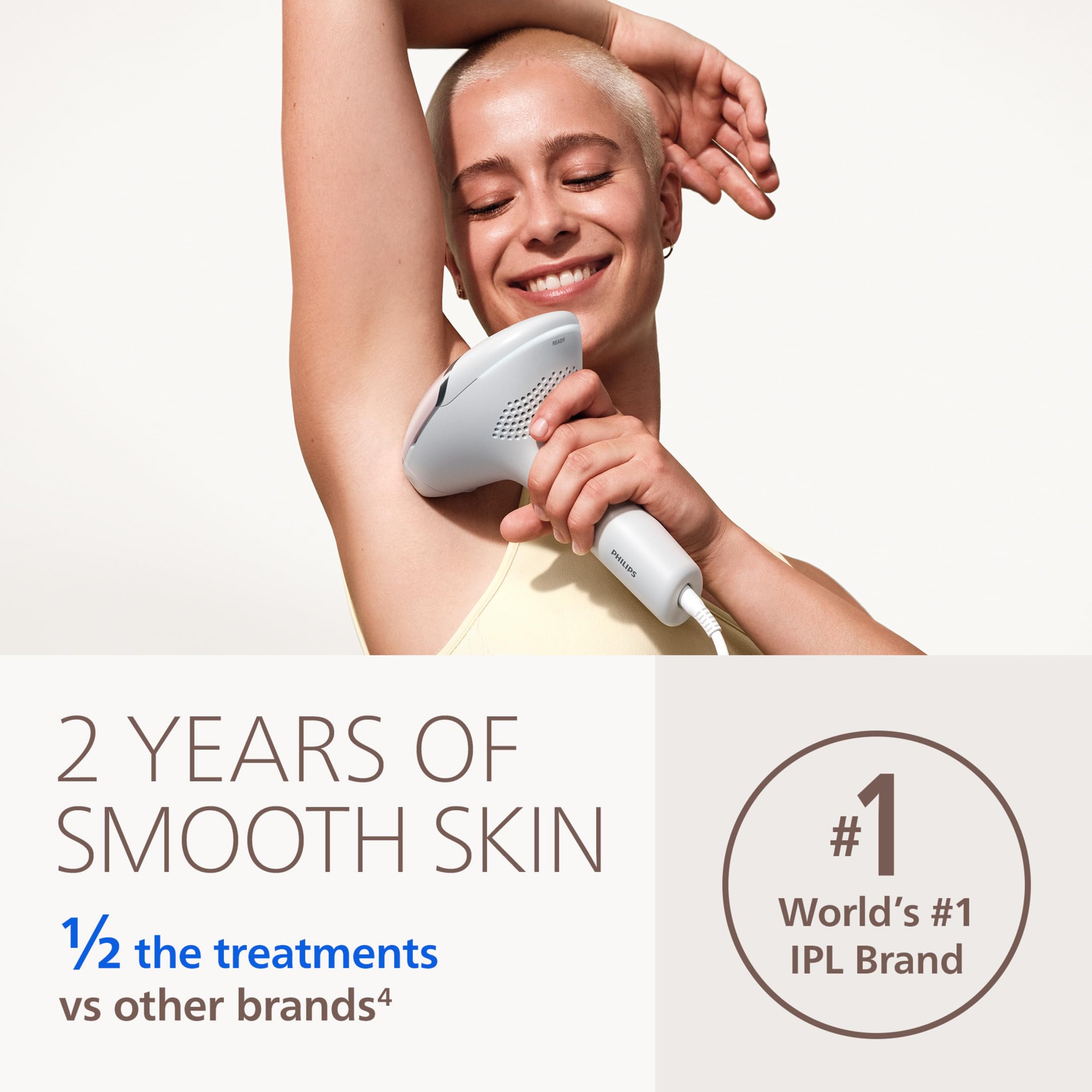 Philips Lumea body attachment close-up demonstrating precise coverage