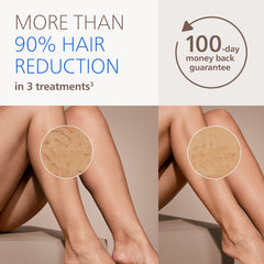 Philips Lumea face attachment close-up showing gentle facial treatment