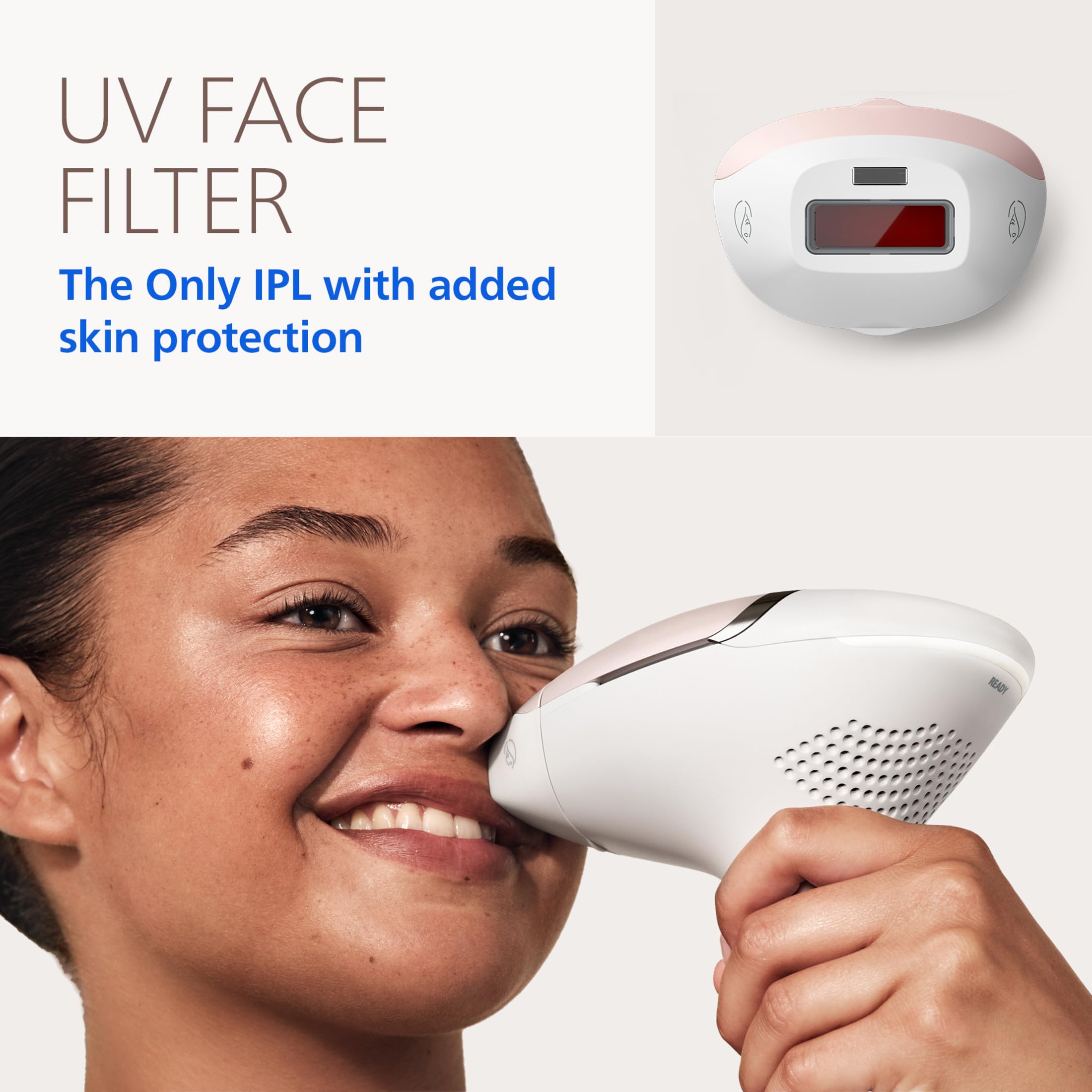 Philips Lumea pulsing window texture highlighting even light delivery