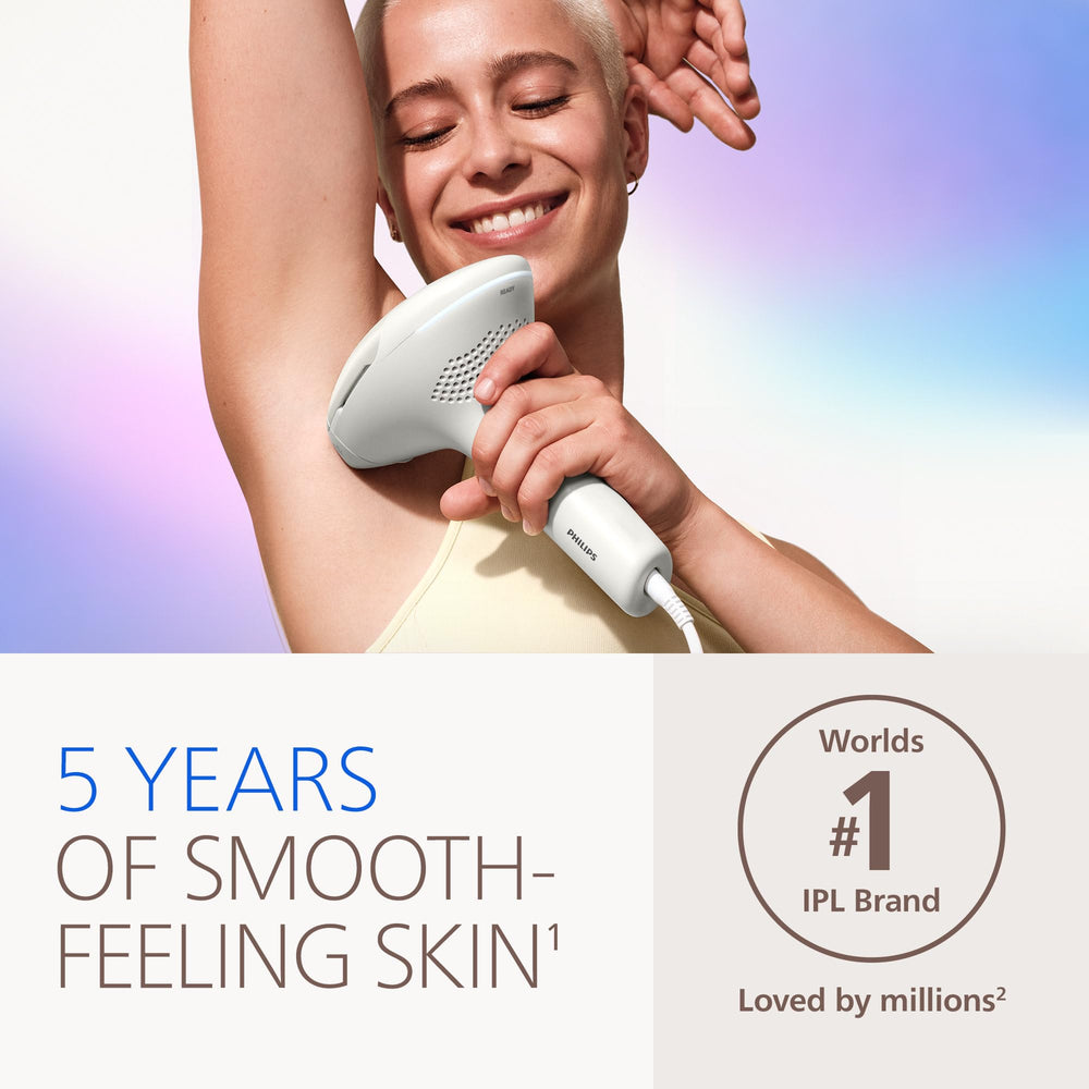 Philips Lumea attachments array displayed to highlight targeted treatment versatility