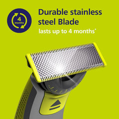 PHILIPS OneBlade side profile highlighting thin blade for contouring