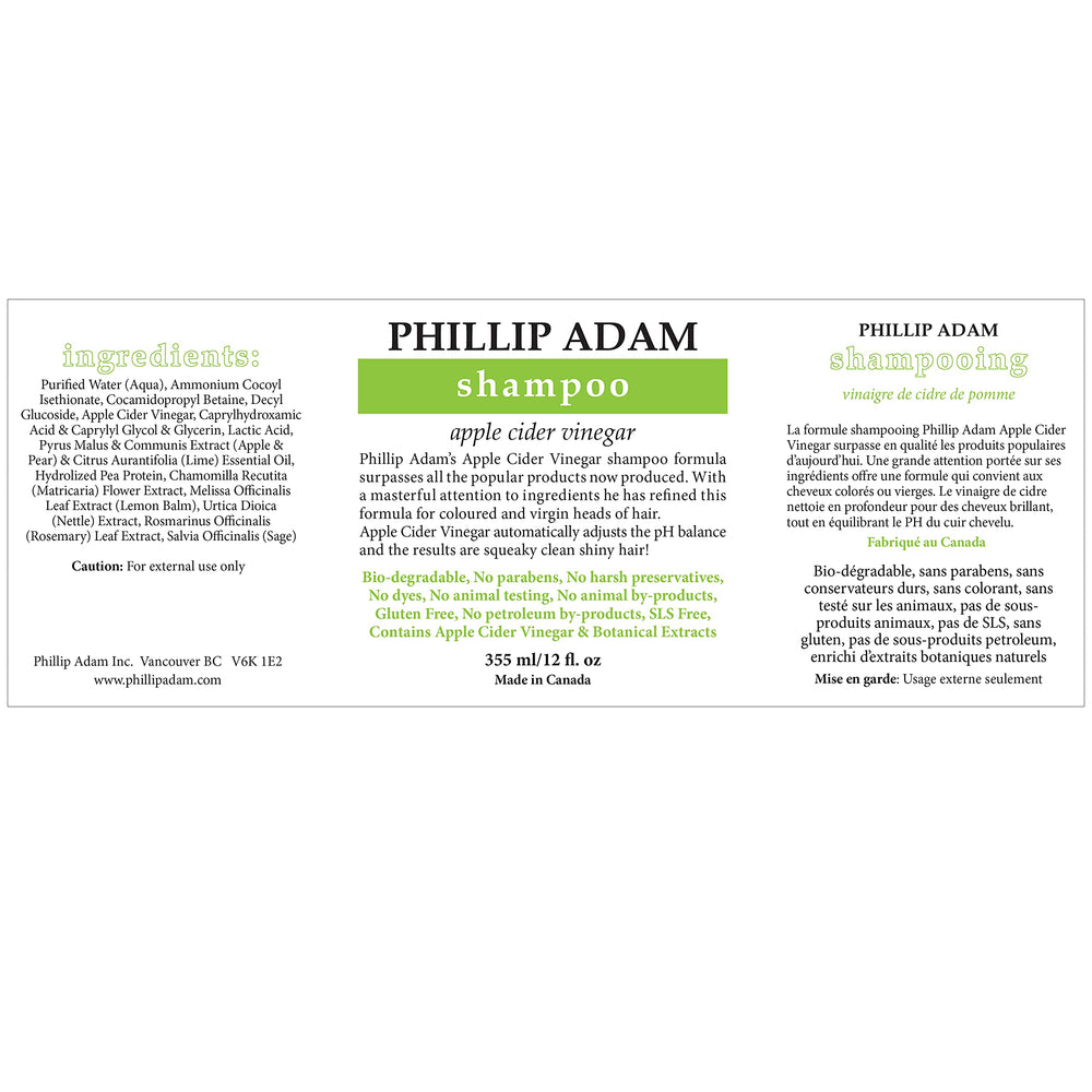 Phillip Adam shampoo texture pouring from bottle to show creamy lathering action