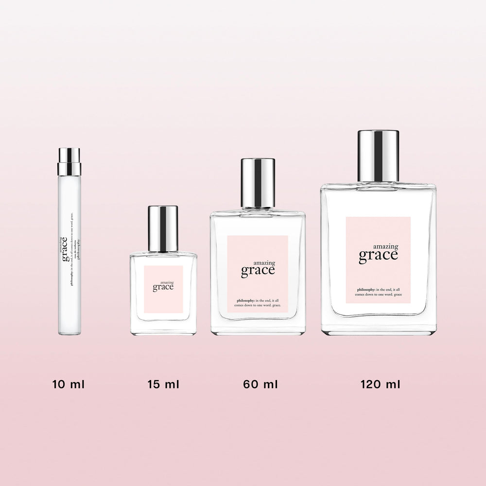 philosophy label close-up showing fragrance name for easy identification