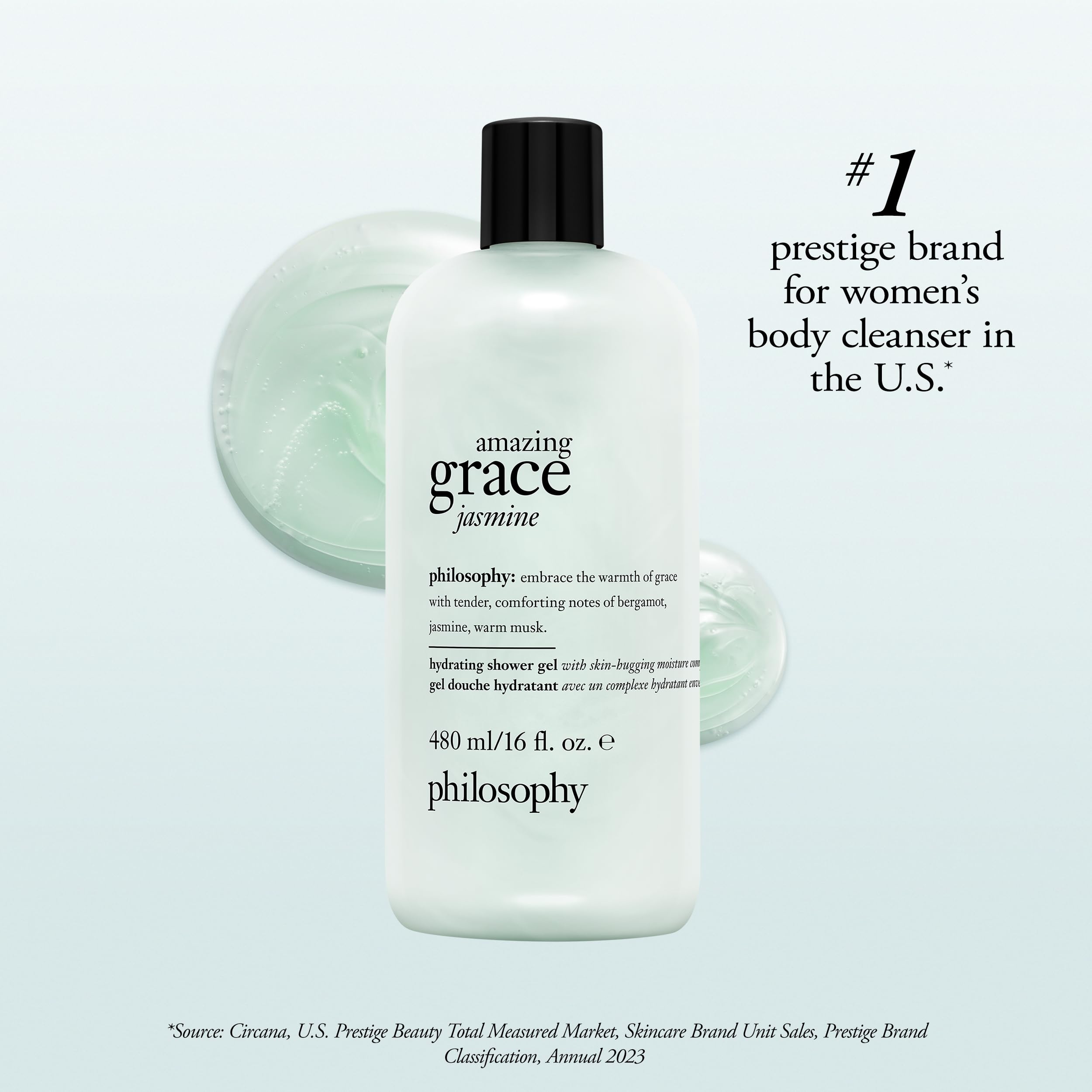 philosophy product in bathroom setting illustrating daily ritual and soothing scent benefit