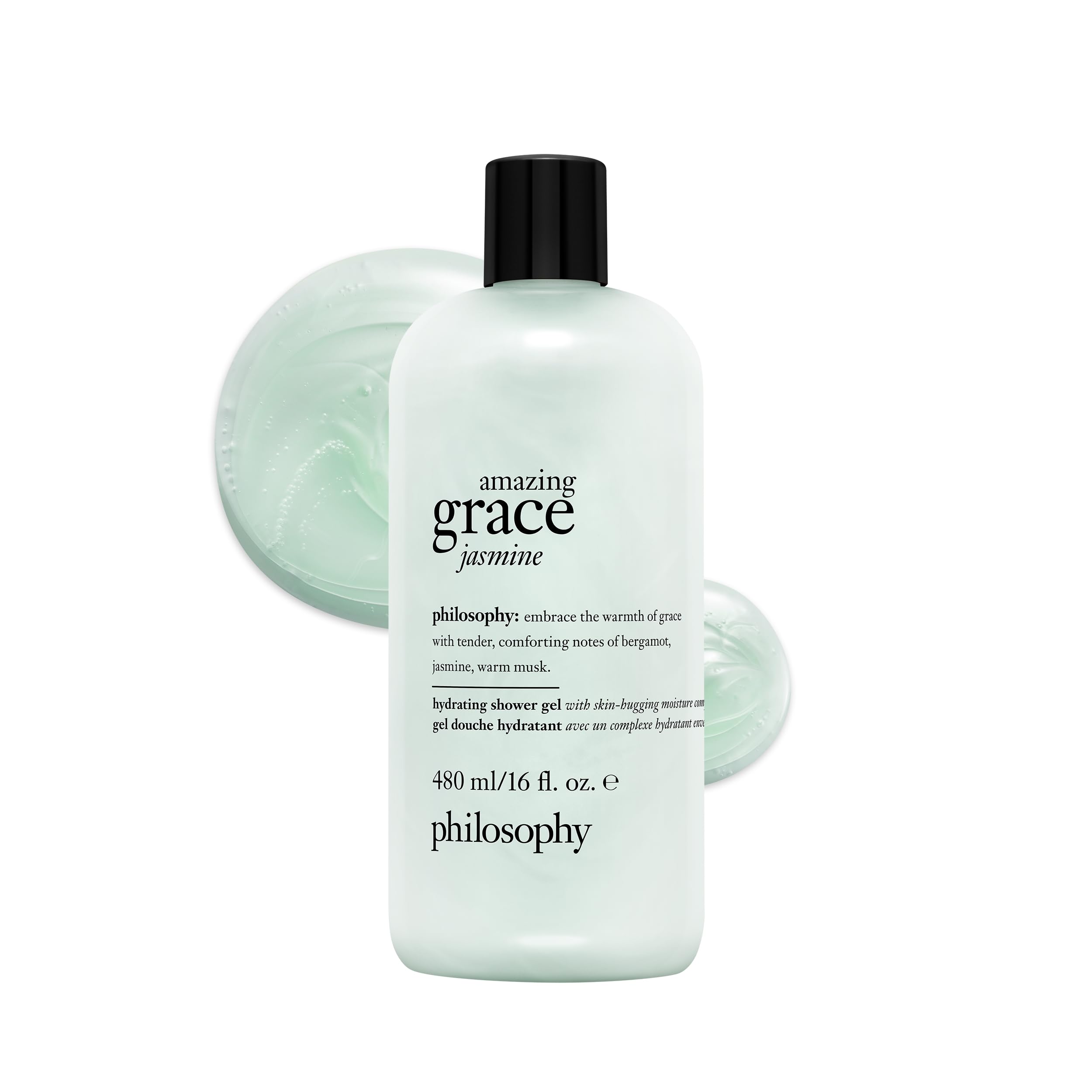 philosophy bottle front view showing label and size for clear identification and benefit