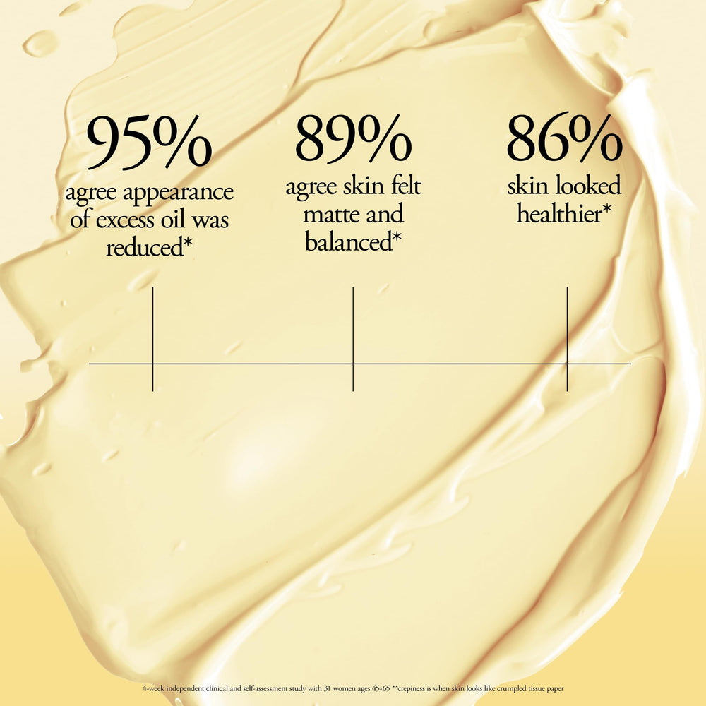 philosophy application on face demonstrating matte result and improved pore appearance