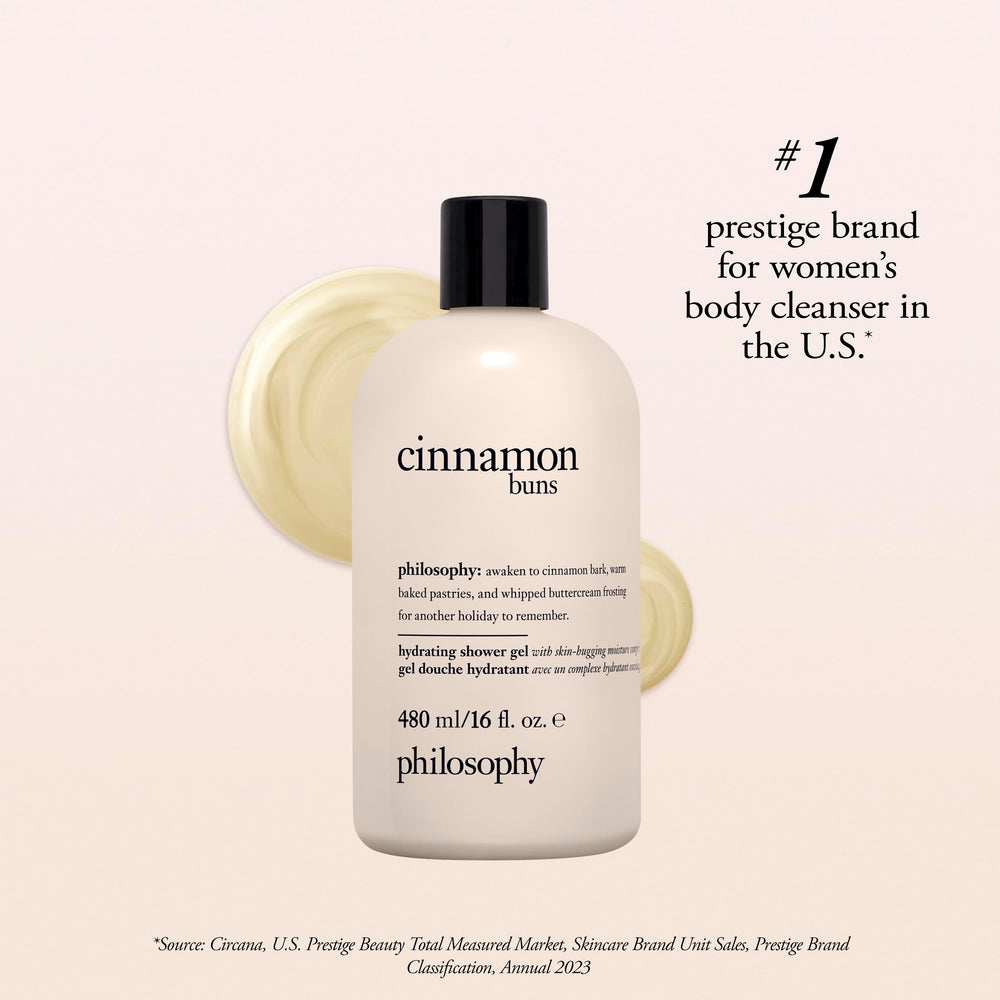 philosophy cinnamon bun gel close-up texture, creamy lather indication