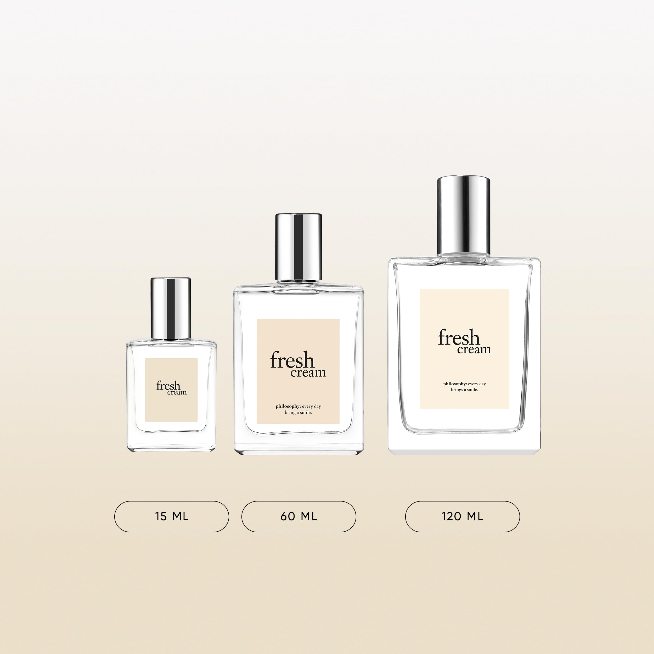 philosophy fresh cream on a vanity with flowers conveying comforting daily ritual