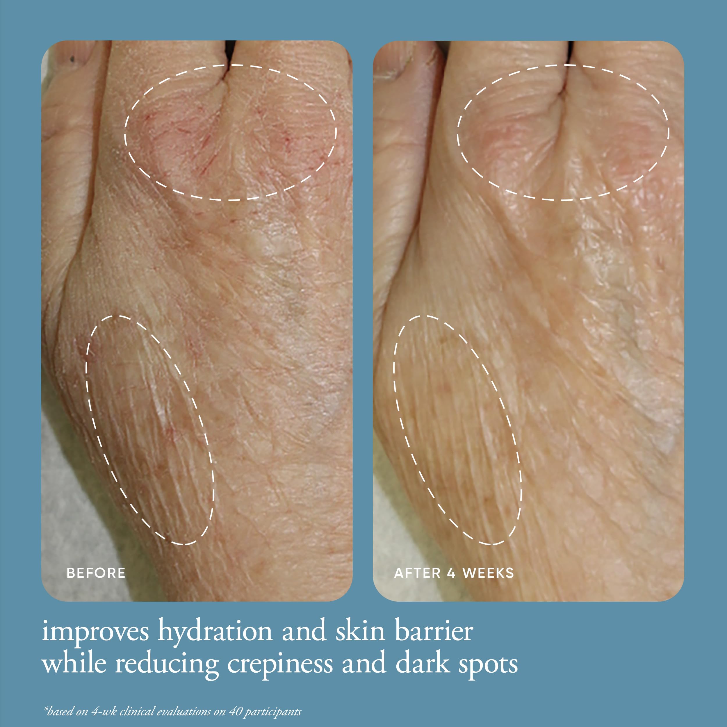 philosophy hand application demonstrating smooth spread and hydration benefit