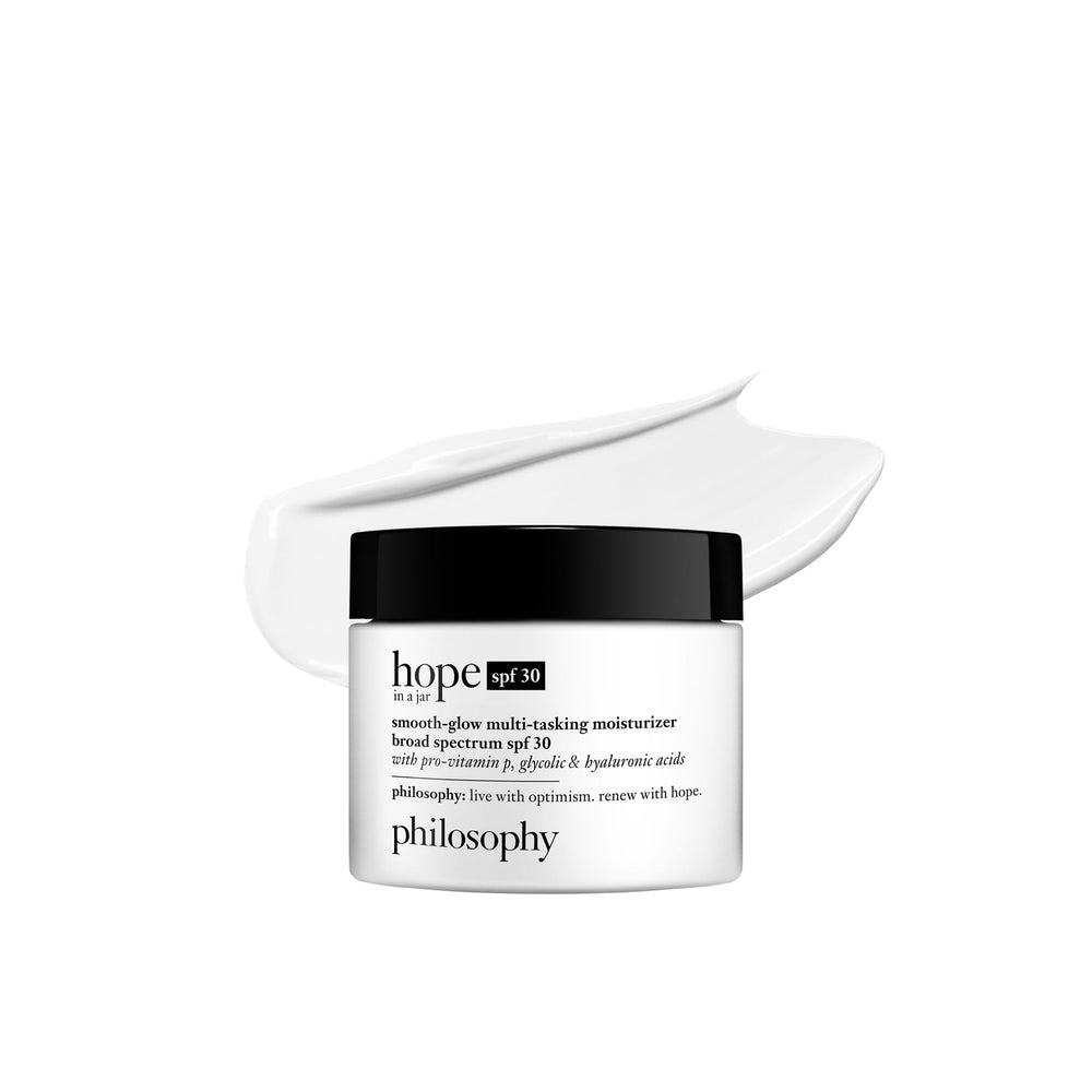 philosophy front tube showing label and SPF 30 protection benefit