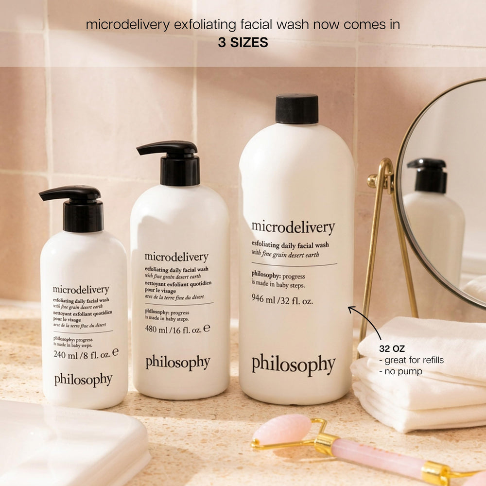 philosophy ingredient label detail emphasizing key actives and transparency