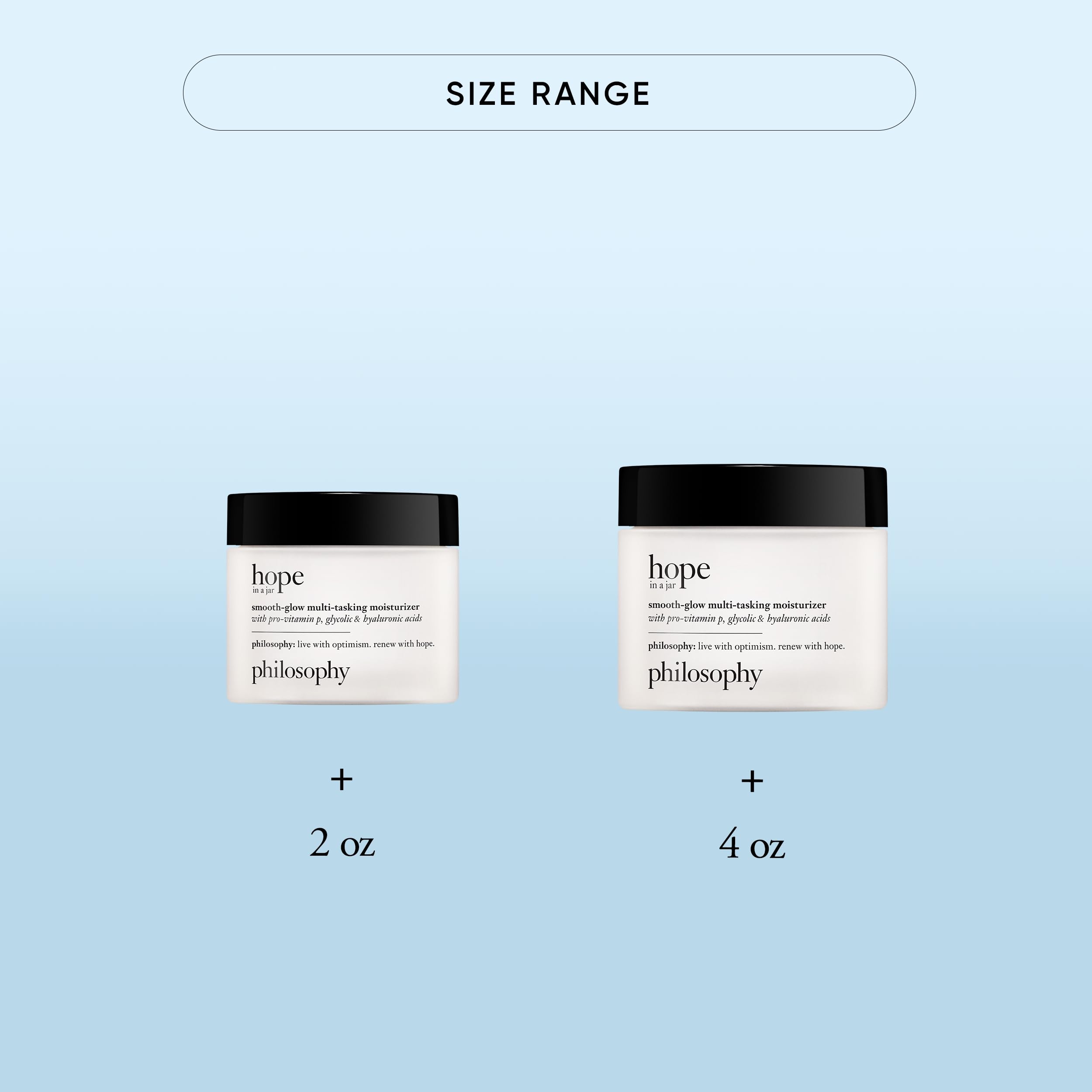 philosophy open jar with cream illustrating rich hydration and non-greasy feel