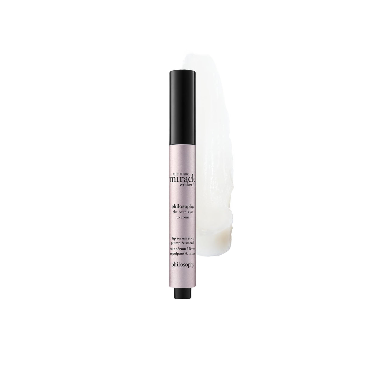 philosophy front packaging showing compact stick and brand for easy transport