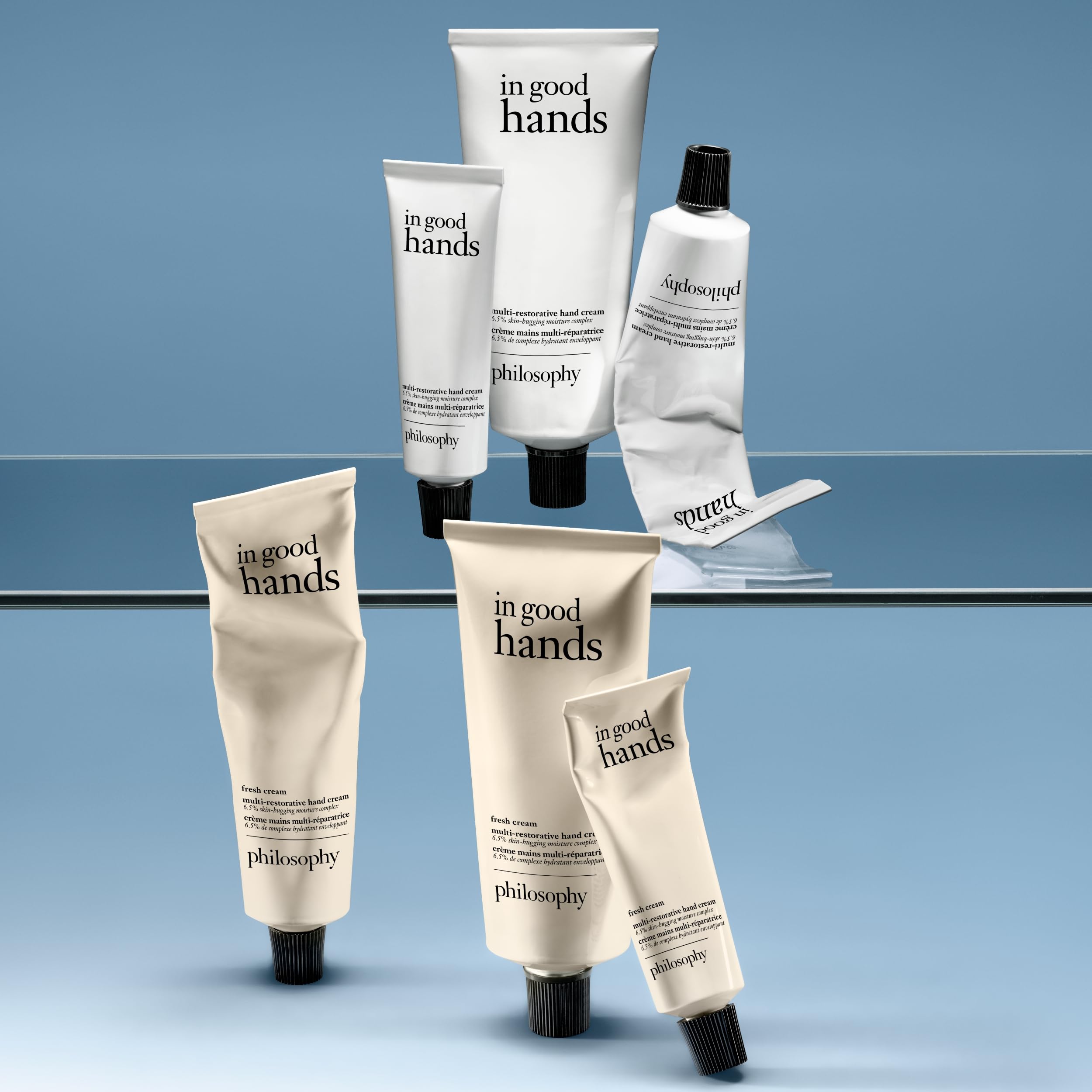 philosophy packaging ingredients label highlighting active brightening and hydrating actives