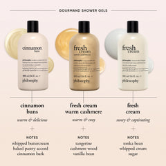 philosophy gel being poured on hand showing silky texture and easy absorption benefit