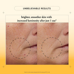 philosophy step 2 serum pour detail showing nourishing sunflower seed oil for immediate skin comfort