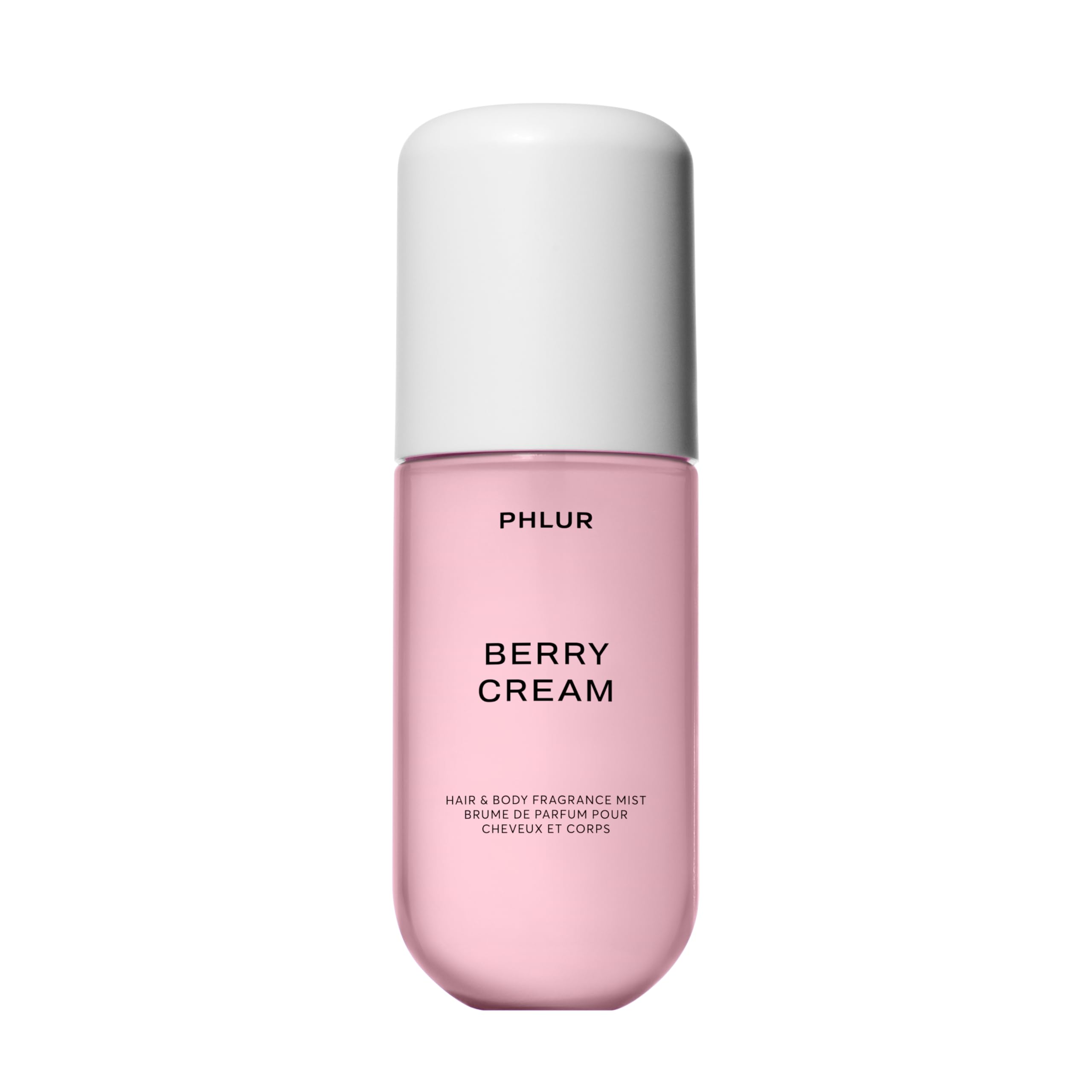 PHLUR front bottle view showing label and elegant packaging for daily use