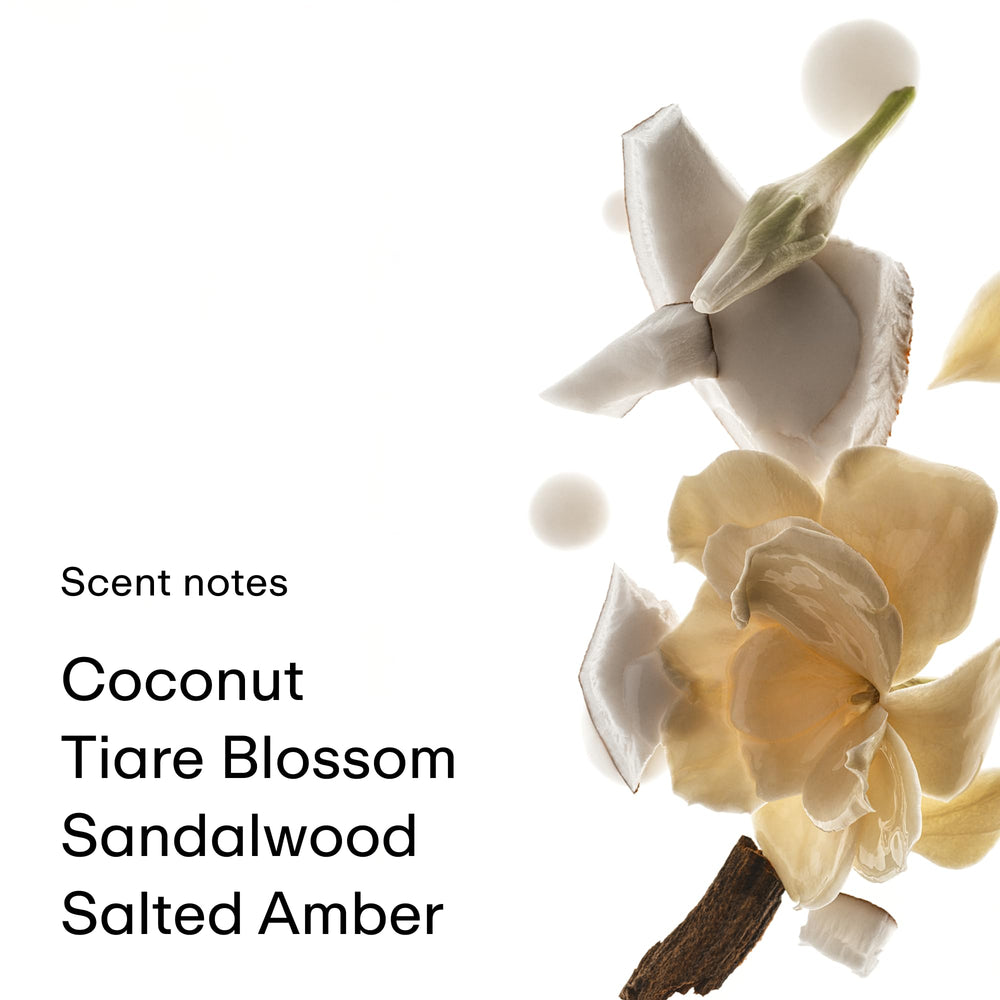 PHLUR close-up of bottle label, clarifies fragrance name and elegant details