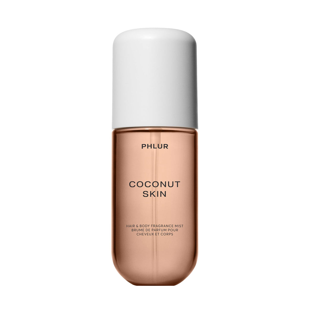 PHLUR bottle front packaging showing design and size, highlights portability