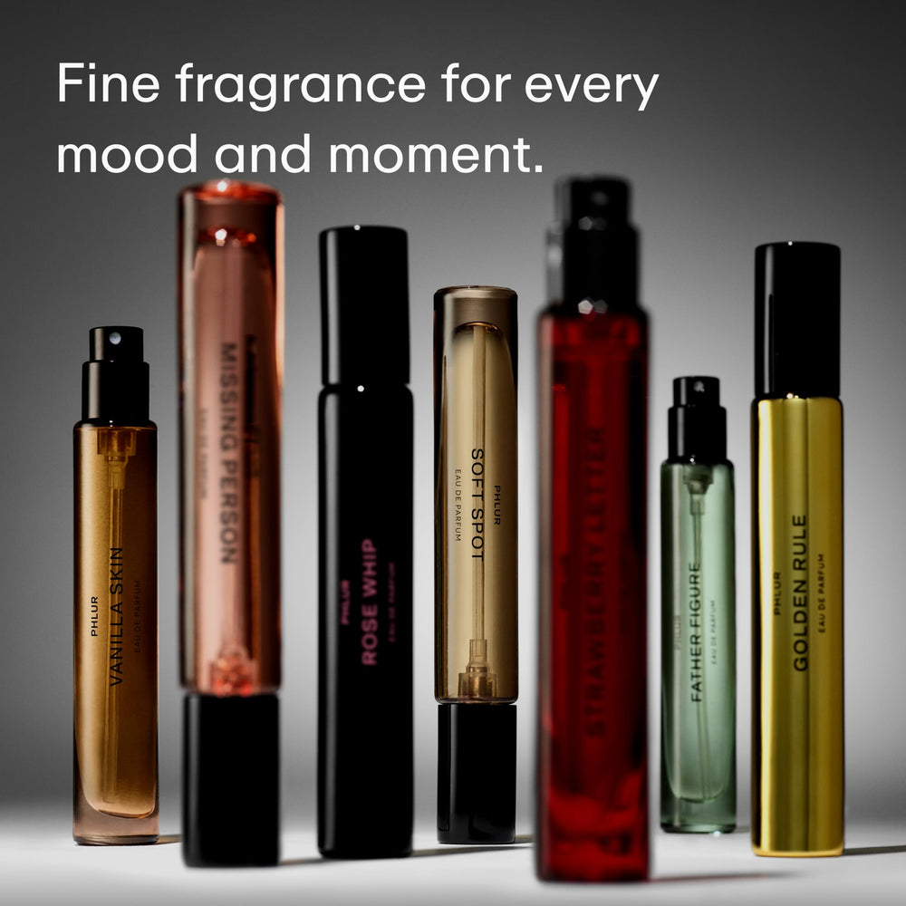 PHLUR liquid texture in soft light revealing creamy floral warmth benefit