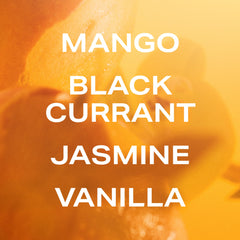 PHLUR Mango Mood cap and spray nozzle display for precise misting control