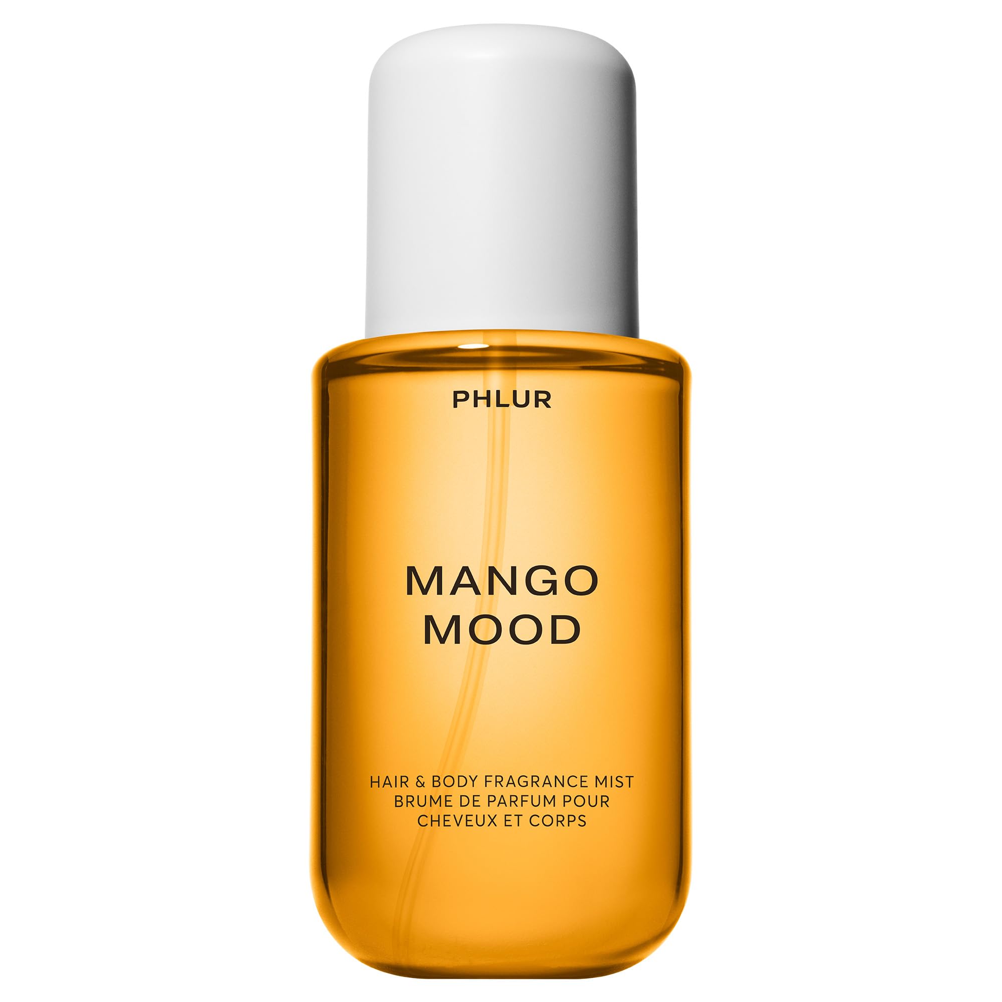 PHLUR Mango Mood front bottle showing tropical packaging and travel-friendly size