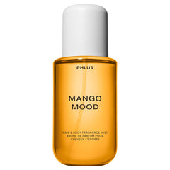 PHLUR Mango Mood front bottle showing tropical packaging and travel-friendly size