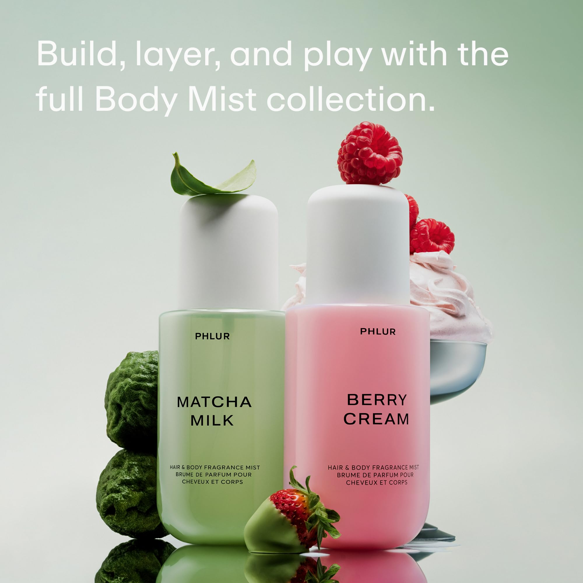 PHLUR bottle in hand showing 8 fl oz size and travel-friendly benefit