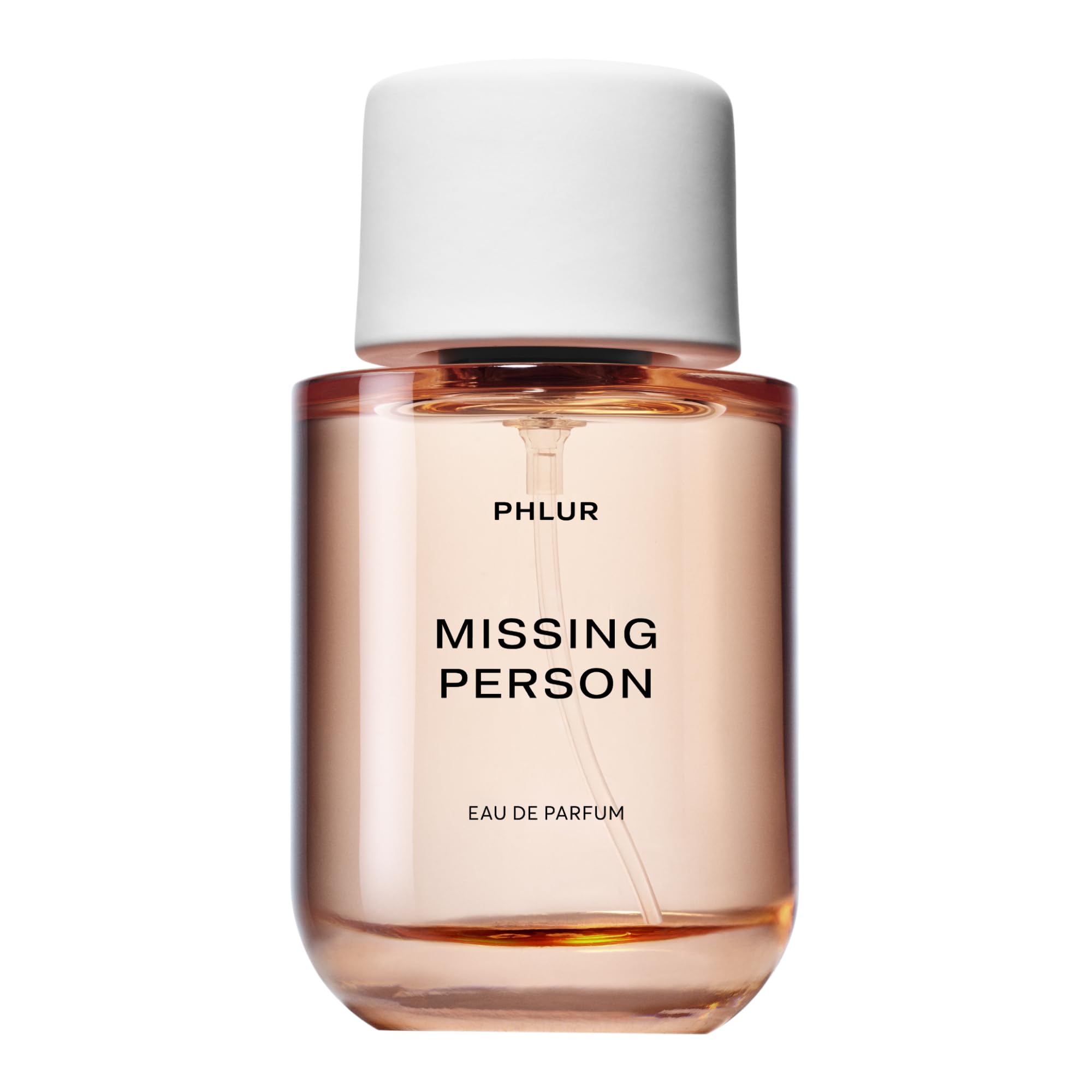 PHLUR bottle front view showing minimalist design and subtle elegance benefit