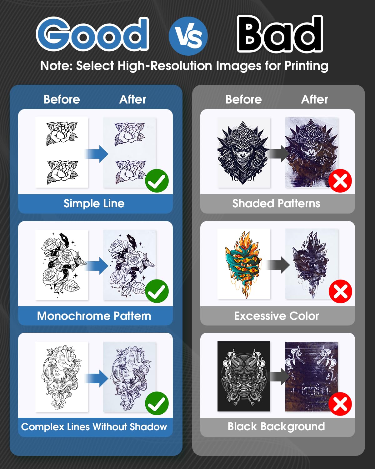 Phomemo M08F connected to smartphone app for simple one-tap printing