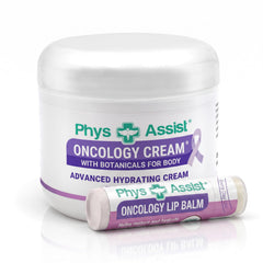 PhysAssist front packaging showing jar and lip balm for soothing relief
