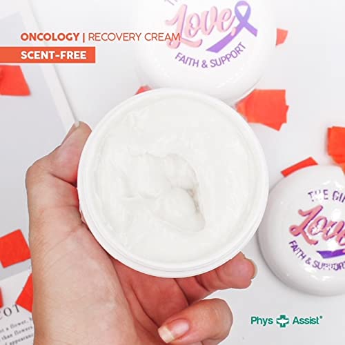 PhysAssist cream in hand for size comparison and easy portability benefit