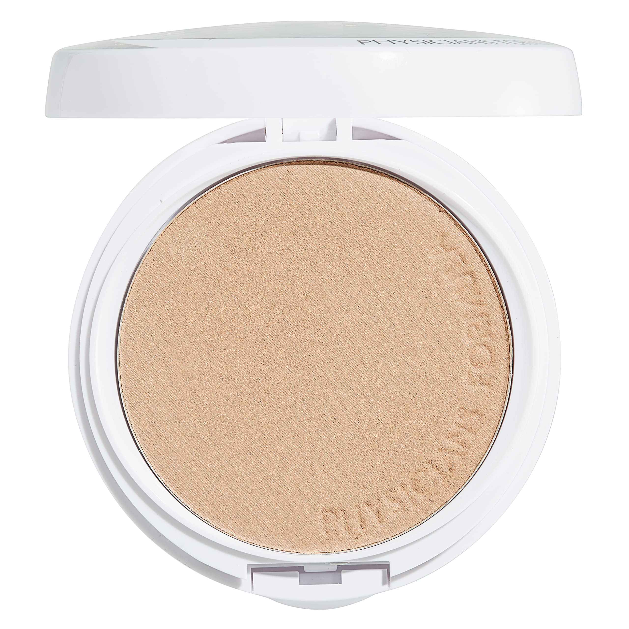 Physicians Formula powder being applied with brush for seamless coverage