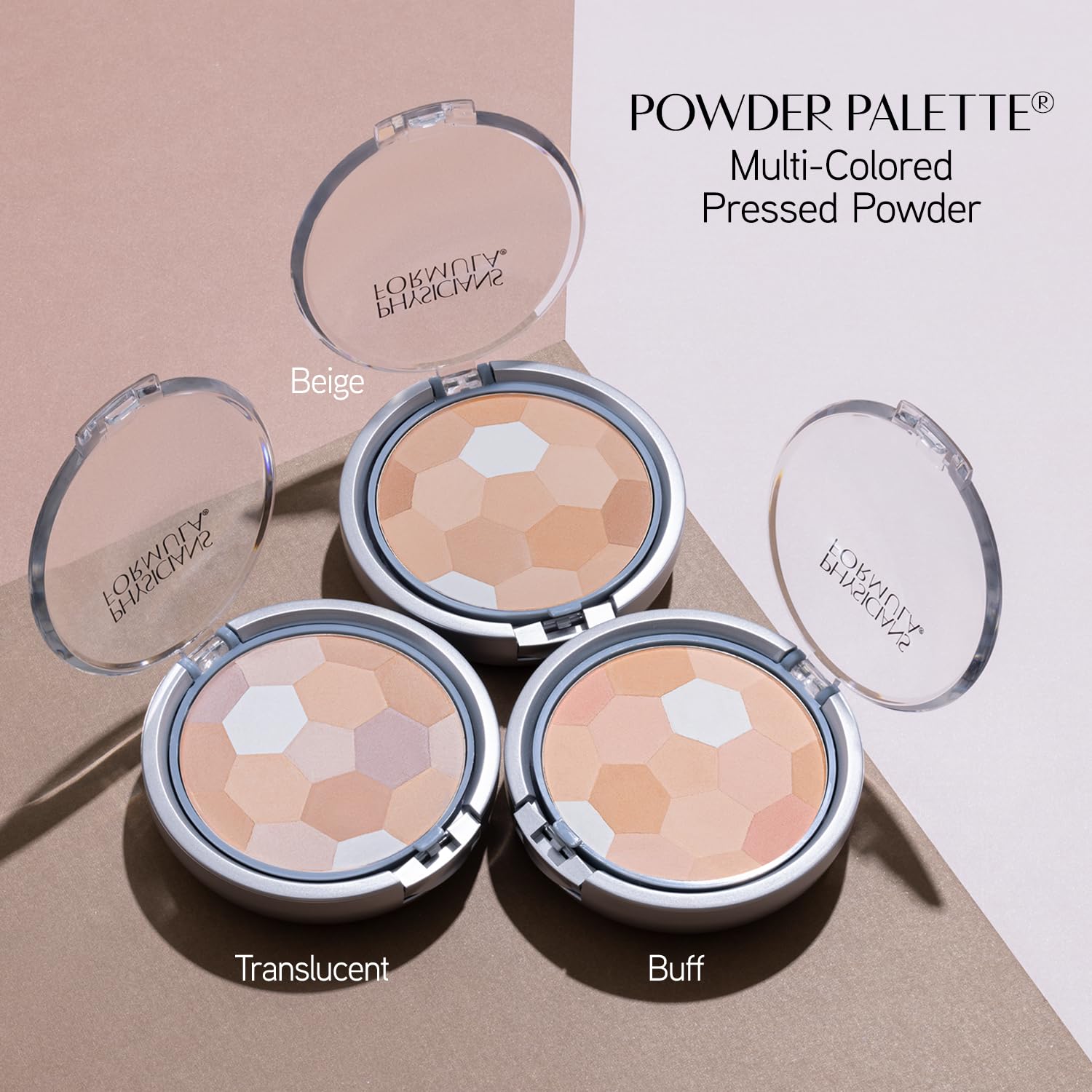Physicians Formula application in use showing blending on cheek for natural mattifying benefit