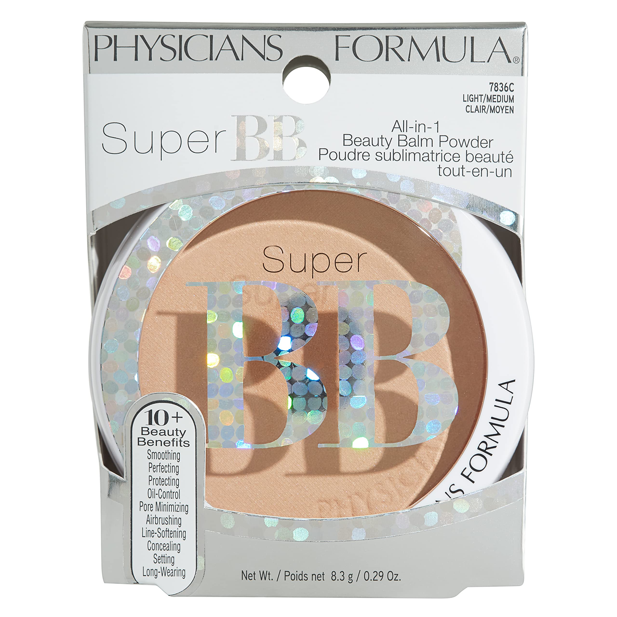 Physicians Formula split-face before and after showing pore-blurring benefit